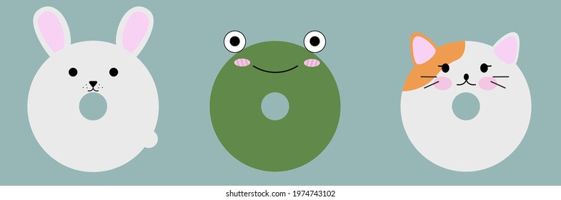 donuts in the form of animals (pets)