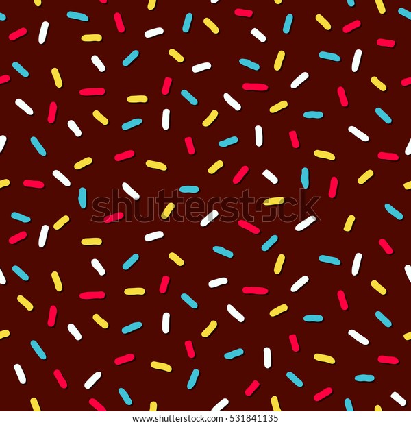 Donuts Glaze Seamless Pattern Chocolate Background Stock Vector ...