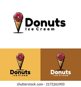 Donuts Ice cream art illustration