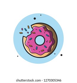 donuts icon with colour