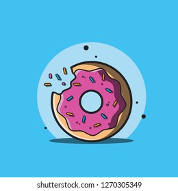 donuts icon with colour