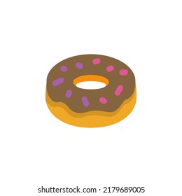 donuts icon flat style design. donuts icon vector illustration. isolated on white background.