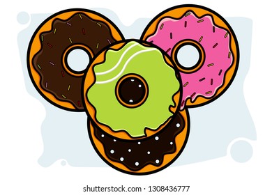 donuts icon illustration