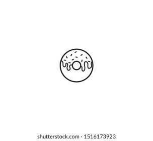 donuts icon illustration vector design element logo template