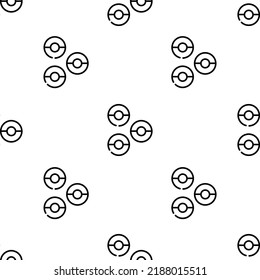 donuts icon pattern. Seamless donuts pattern on white background.