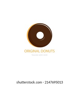 Donuts icon template vector logo design
