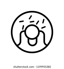 Donuts icon vector