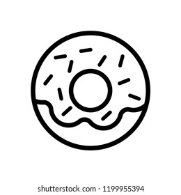 Donuts icon vector