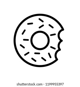Donuts icon vector