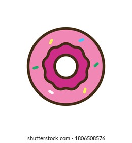 Donuts icon vector design templates isolated on white background