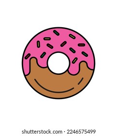 donuts icon vector,isolated on white background,best choice for your awesome project