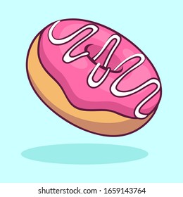 Donuts illustration concept. Vector EPS 10