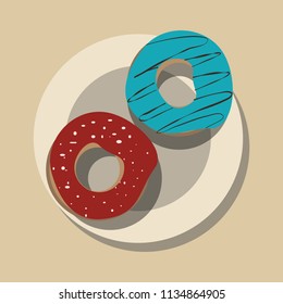 donuts illustration vector