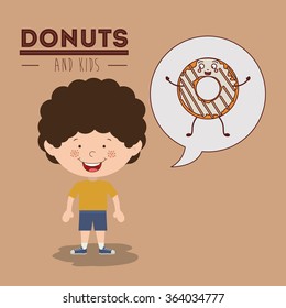 donuts and kids design 