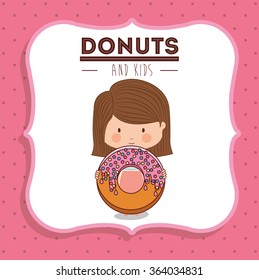 donuts and kids design 