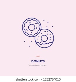 Donuts Line Icon