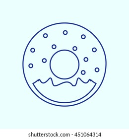 Donuts Line icon. Eps-10.