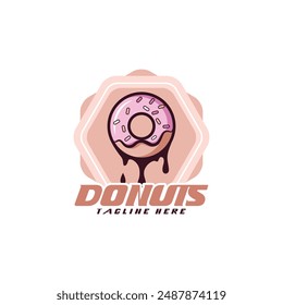 Donuts logo, cafe logo, restaurant logo