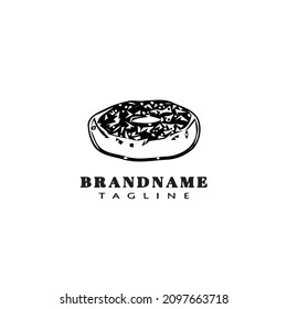 donuts logo cartoon design icon modern vector