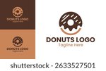 Donuts Logo Design Sweet Donut Bakery Logo for Food Branding