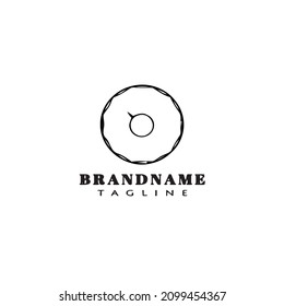 Donuts Logo-Symbol-Cartographie-Design-Vorlage moderne Vektorgrafik