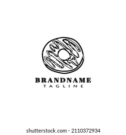 donuts logo icon cartoon design template modern vector unique