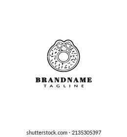 Donuts Logo-Symbol-Cartographie-Design-Vorlage moderne Vektorgrafik
