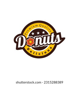 Donuts logo icon design template collection