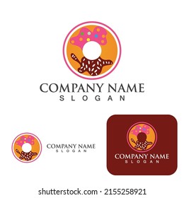 Donuts logo and symbol vector