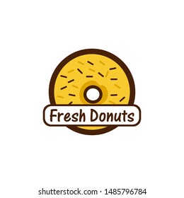 Donuts Logo Template Stock Vector 