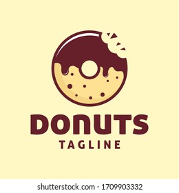 Donuts logo template, Suitable for restaurant and cafe logo