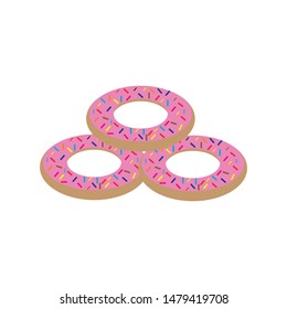 Donuts logo template vector icon design