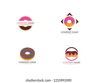 Donuts logo vector template