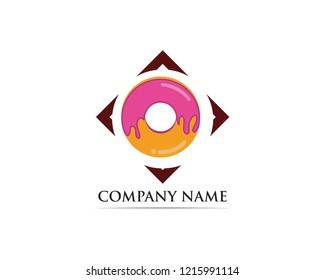 Donuts logo vector template