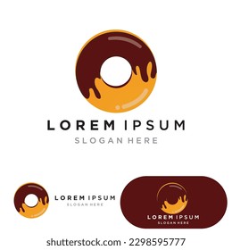 Donuts logo vector template and symbol
