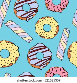 donuts and marshmellow pattern