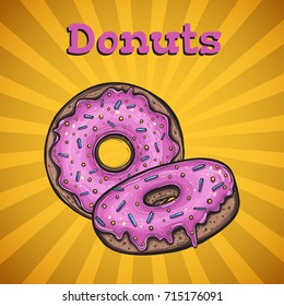 Donuts menu cover