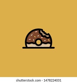 donuts modern icon. donuts logo design template.