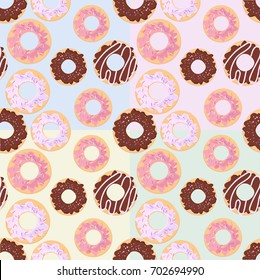 donuts on a colored background