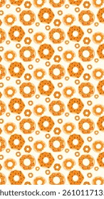 Donuts pattern background. Donuts illustration pattern. Donuts background. Perfect for fabrics, print, textile, wallpaper, and decor. SSTKbackgrounds 