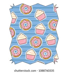 Donuts pattern design