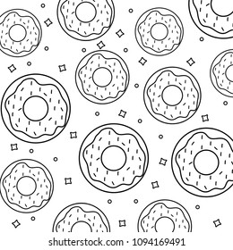Donuts pattern design