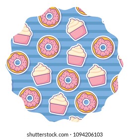 Donuts pattern design