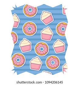 Donuts pattern design