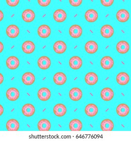 Donuts pattern suitable for background