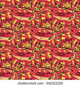 Donuts pattern, vector illustration 
