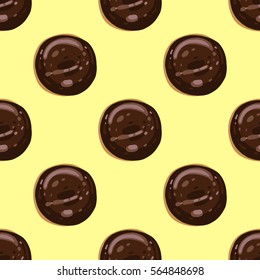 Donuts pattern, vector illustration 