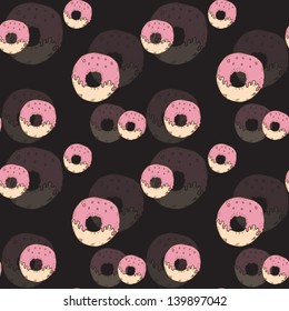 Donuts seamless pattern