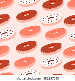 Donuts seamless pattern
