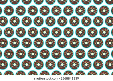 Donuts seamless pattern background. Donuts seamless pattern isolated. Perfect for wallpaper, backdrop, product packaging, textile, fabric and other commercial needs.